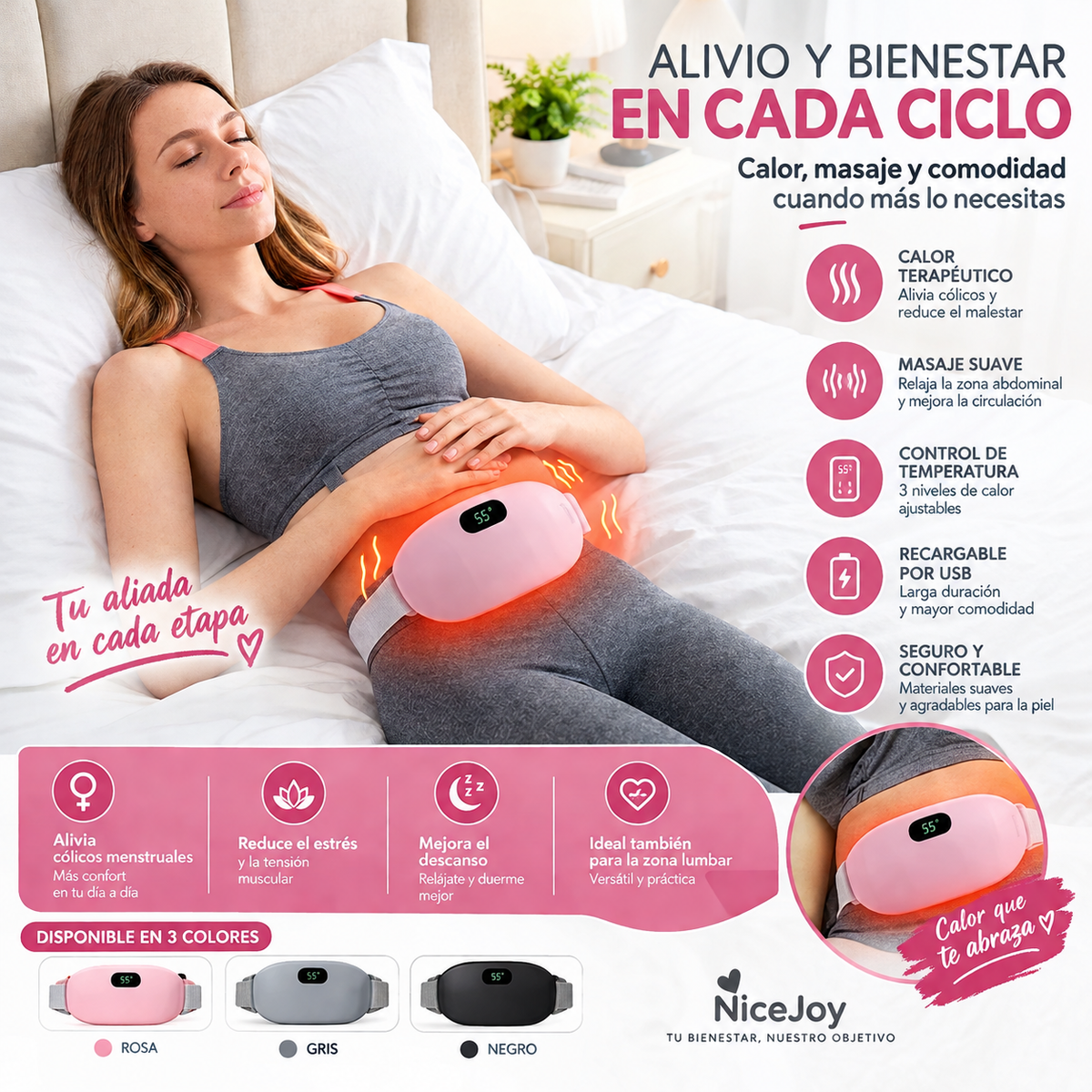Cinturón Térmico Masajeador