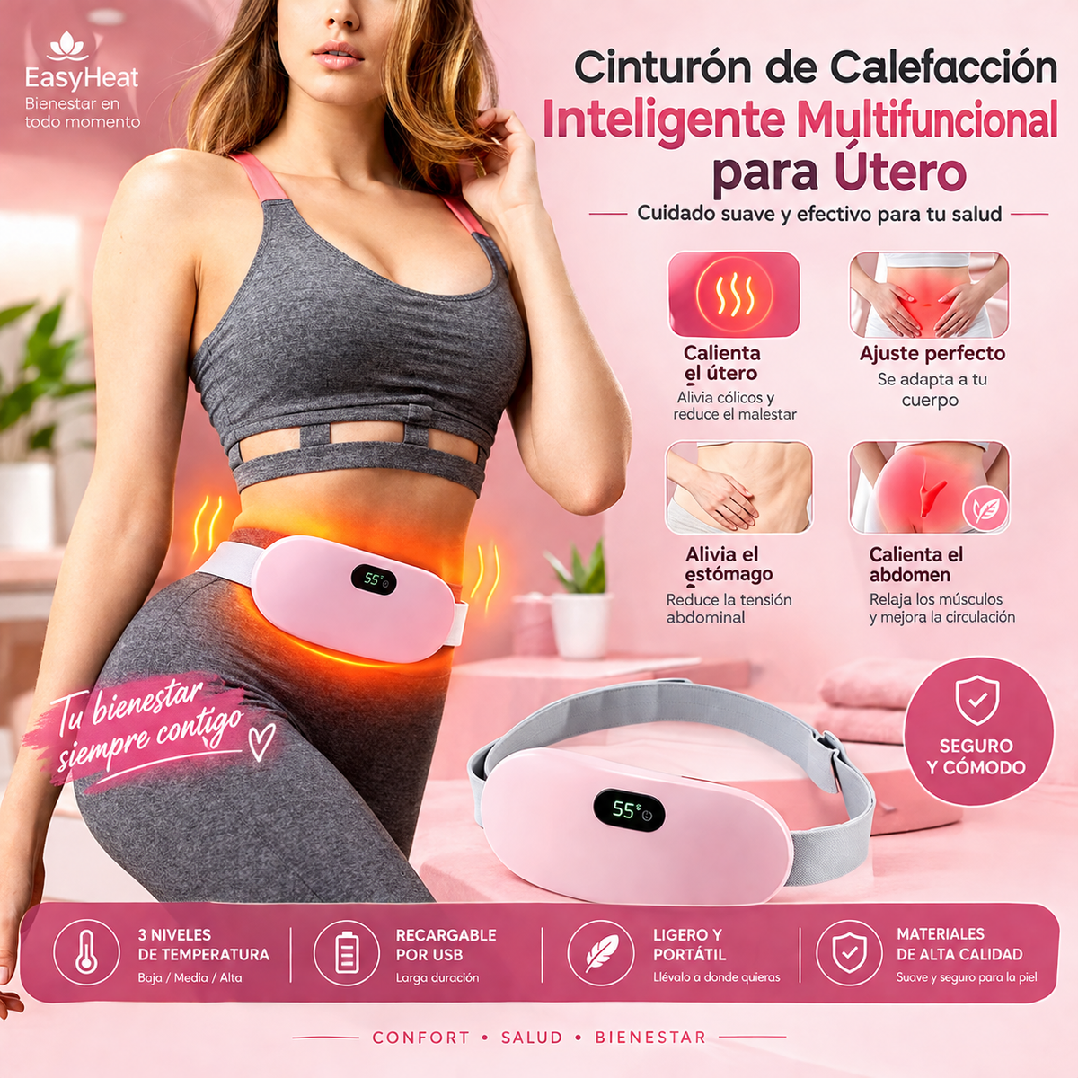 Cinturón Térmico Masajeador
